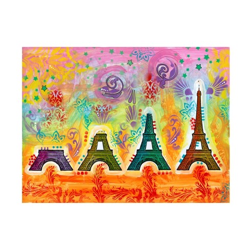 Tenture Murale Tissée – Tour Eiffel Paris – Art Français – 42x35 Pouces – Neuve
