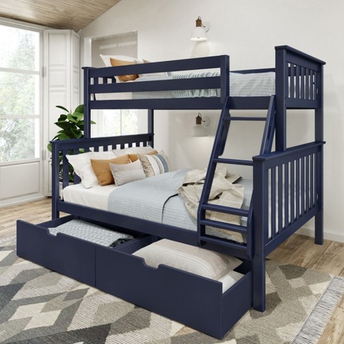 Plank+Beam Twin over Full Bunk Bed with Storage Drawers for Adults/Kids - image 1 of 4