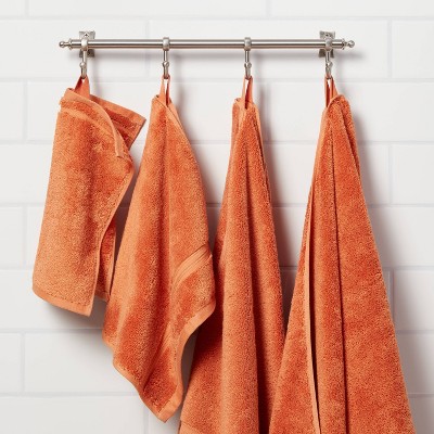 Orange Bath Towels Target, Orange Decorative Bathroom Towels