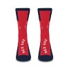 MLB Boston Red Sox Adult Crew Socks: Cushioned Heel & Toe, Knit Logo Pattern - 2 of 3