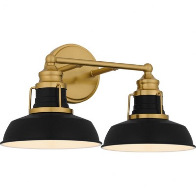 Quoizel Lighting Huxley 2 - Light Vanity in  Aged Brass