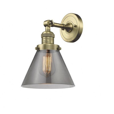Cone - 1 Light Wall Sconce In Industrial Style-10.5 Inches Tall and 8 Inches Wide