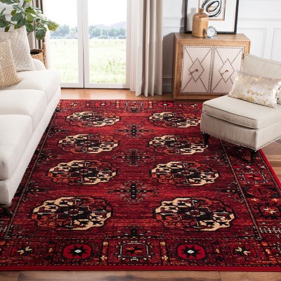 Elegant Red Multi 9'x12' Hand-Knotted Traditional Area Rug