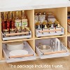 LunaLulinlk Pull Out Cabinet Organizer with Wooden Handle, Storage Cabinet Organizer for Kitchen Pantry Bathroom, Cupboard Shelf Pullout (1 Pack) - 3 of 4