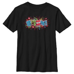Boy's Minecraft Creeper Boom Colorful T-Shirt - 1 of 4