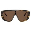 Dolce & Gabbana DG 4520 306373 Unisex Shield Sunglasses Striped Brown 28mm - 2 of 3