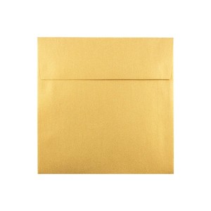 JAM Paper 6 x 6 Square Metallic Invitation Envelopes Stardream Gold GCST510 - 1 of 2