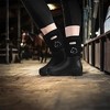 Master Rancher Work or Farm Boots Unisex Men's 5 Women's 7 Impervious to Water Heavy Duty Molded Rubber Sole for Rugged Terrain, Black - 4 of 4