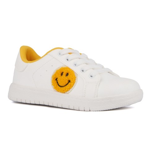 Olivia Miller Girl's Happy Daze Low Top Sneaker - YELLOW, 12