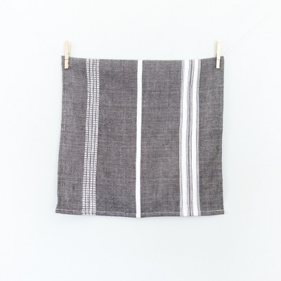 Slickblue Versatile Hand-Spun Cotton Dinner Napkin, 20x20 Inches, Striped Design, Machine Washable, Multiple Colors