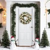 Christmas Wreath, Artificial Christmas  Wreaths, Xmas Wreath with Pine Cone and Berries, Xmas Decorations for Windows, Wall, Mantel,  Front Door - 4 of 4