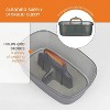 Casabella Plastic Multipurpose Cleaning Storage Caddy with Handle, 1.85 Gallon, Gray and Orange - 3 of 4