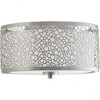 Progress Lighting Mingle 1-Light LED Flush Mount, Brushed Nickel, Etched Parchment Glass Shade - 3 of 4