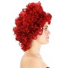 HalloweenCostumes.com One Size Fits Most Women Royal Red Heart Women's Costume Wig | Queen of Hearts Accessories, Red - 2 of 4