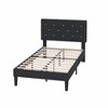 VECELO Queen/Full/Twin Upholstered Platform Bed Frame with Button Tufted Adjustable Headboard - 4 of 4