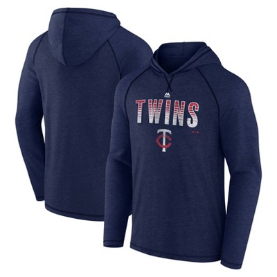 Mlb Texas Rangers Men's Lightweight Bi-blend Hooded Sweatshirt : Target