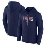 MLB Minnesota Twins Men's Lightweight Bi-Blend Hooded Sweatshirt