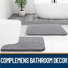 Attop Bathroom Rugs 34x21, Extra Soft Absorbent Chenille Bath Rugs, Rubber Backing Quick Dry - 2 of 4