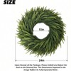 24 inch artificial pine wreath for front door wall home outdoor real looking green festive decoration - 2 of 4