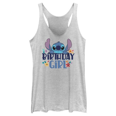 Women's Lilo & Stitch Cute And Fluffy Racerback Tank Top : Target