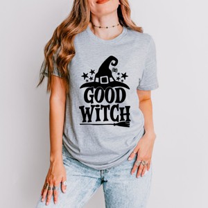 Simply Sage Market Good Witch Broom Short Sleeve Tee - 1 of 4