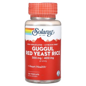 Solaray - Guggul & Red Yeast Rice, 120 capsules - 1 of 2