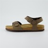 CUSHIONAIRE Lauri Cork Footbed Sandals for Women with Back Strap – Walking Style with Adjustable Buckle Ankle Strap Footbed Slides - 2 of 4