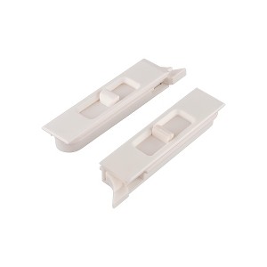 Brixwell 900-19496wa Snap In Tilt Latch Nose Left And Right Hand 3/32" Stile Snap Size 3/8" Nose Size White Finish Pair - 1 of 4