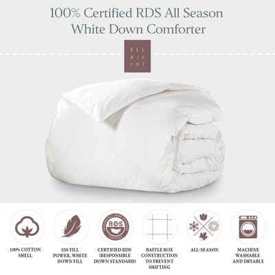 Ella Jayne White Down All Season Comforter With 100% Certified Rds Down ...