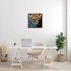 Stupell Industries Modern Bison with Paint Splatter Floating Frame Canvas Art, Brown, 25" x 25" - 3 of 4