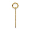 Black Bow Jewelry 14k Yellow Gold, Jersey Collection, Small Number 53 Pendant - 2 of 4