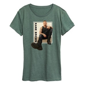 Women's - Kane Brown - Country Music Artist Portrait Short Sleeve Graphic T-Shirt - 1 of 4