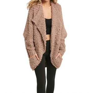 Women's Boucle Comfy Cocoon Cardigan - BluIvy - 1 of 4