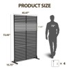 DSVIMOY 72" H×45" W Outdoor Privacy Screen Fence Screen Panels Wall Ultra Thick HDPE Wind Resistant for Outdoor Patio Balcony Backyard Garden - 3 of 4