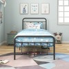 CAVINAS Twin/Full/Queen Size Simple Metal Platform Bed Frame with Headboard,No Box Spring Needed,Black - 2 of 4