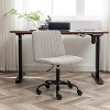 KWPZQEB Armless Office Desk Chair - Ergonomic Chair with Back Lumbar Support, Height Adjustable, Adjustable Swivel Computer Task Chair for Home - 2 of 4