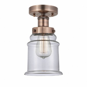 Canton - 1 Light Semi-Flush Mount In Industrial Style-11 Inches Tall and 6 Inches Wide - 1 of 1