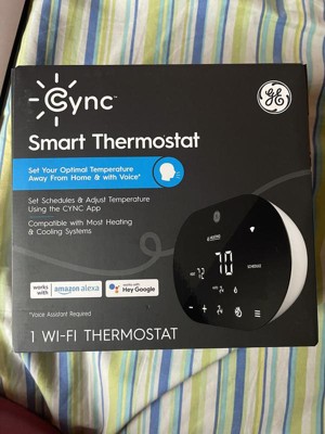 GE CYNC Smart Temperature Sensor, Smart WiFi Thermostat Sensor, Humidity  Sensor, Works with Cync Smart Thermostat (Sold Separately)