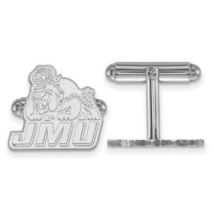 Black Bow Jewelry Sterling Silver James Madison Dukes NCAA Cuff Links - 1 of 3