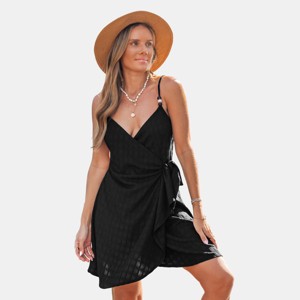 Cupshe One Kiss Black Mini Dress - Black - S