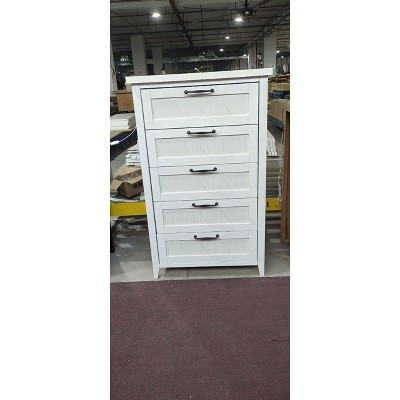5-Drawer Cabinet, Black Oak Finish