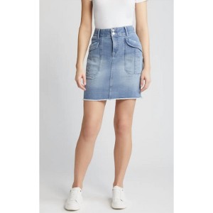 Women's Fray Hem Denim Skirt - Democracy - 1 of 4