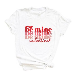 Simply Sage Market Women's Be Mine Valentine Stacked Short Sleeve Graphic Tee - 1 of 4
