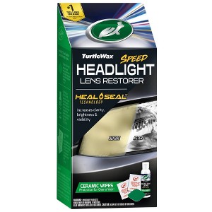 Turtle Wax Headlight Lens Restorer Kit: Liquid Cleaner for Headlamp Refurbishment & Conditioning, Prevents Discoloration - 1 of 4