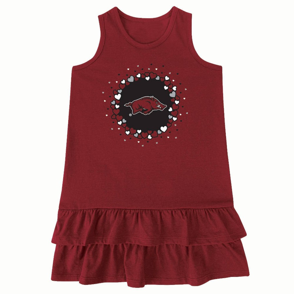 NCAA Arkansas Razorbacks Infant Girls Ruffle Dress