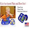 Remarkabowl 2-Piece Kids Sports Mealtime Set - Soccerbowl, Red - image 2 of 2