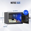 GOTGELIF 1.0 Cuft Fireproof Biometric Safe Box with Hidden Design & Digital Keypad for Home & Office - 2 of 4