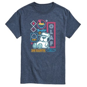 Men's - Peanuts - Neon Olaf Short Sleeve Graphic T-Shirt - 1 of 4