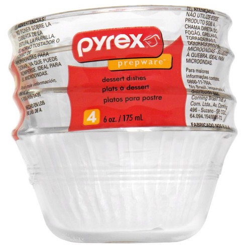 Pyrex 4 in. W X 4 in. L Custard Cups Clear 4 pk (Case of 6) - image 1 of 1