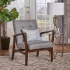 NicBex Accent Chair Mid-Century Upholstered Button Tufted Armchair with Metal Frame Cozy Single Sofa Chair for Bedroom,Living Room - 4 of 4